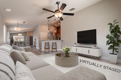 Large family room off kitchen