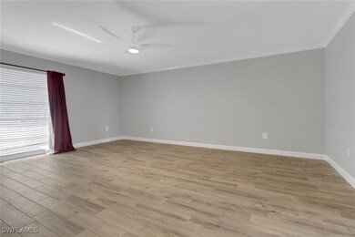 Unfurnished room featuring ceiling fan, ornamental