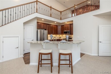 Loft stair case with rod iron railing!