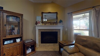Den with Fireplace