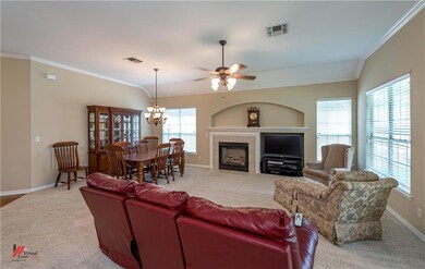 Another view of the living / dining room