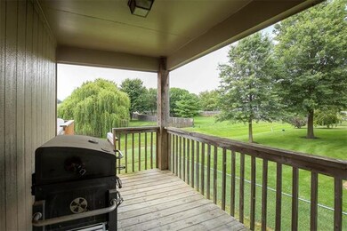 Covered deck that is located off the kitchen.