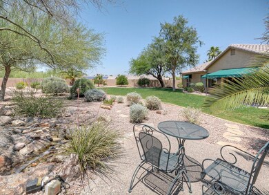 Back of the house & grass yard