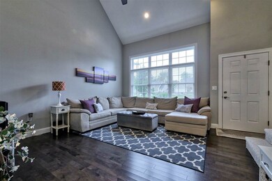 Cathedral Living Room with Hardwood!