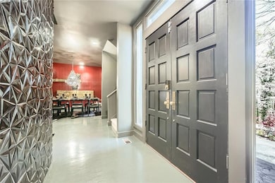 Entrance foyer with a wealth of natural light and 