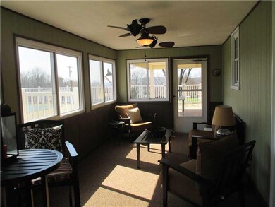 Sunroom. Great views . Just the spot to kick off y