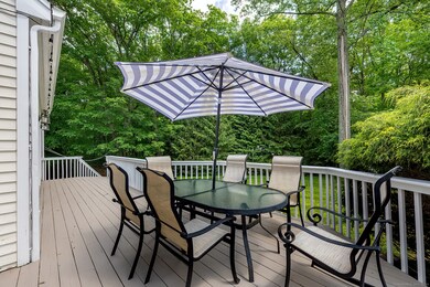 Large deck off of the kitchen and sun rooms