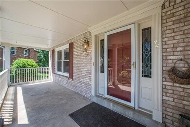 This front porch is the perfect spot to enjoy a ni