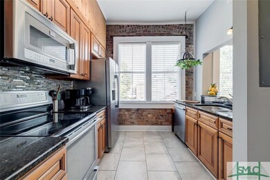 Generously sized galley kitchen