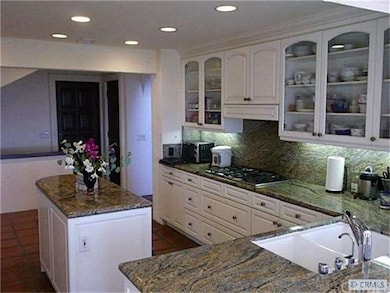 Granite counter tops & built in sub zero refrigera
