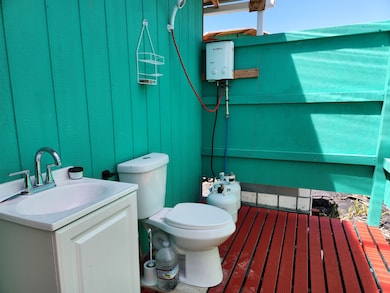 Shower, toilet and vanity