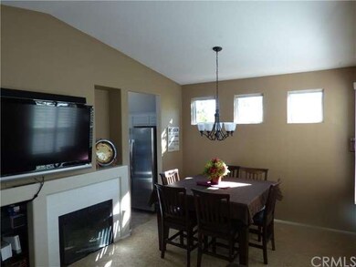 Fireplace and Media Niche In Living Room