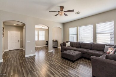 Wood laminate flooring thru-out