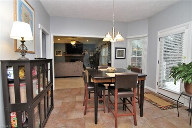 Dinette Area of Kitchen Opens to Family Room
