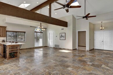 Spacious dining area