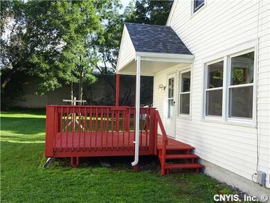 Deck. The newly refinished deck has plenty of spac