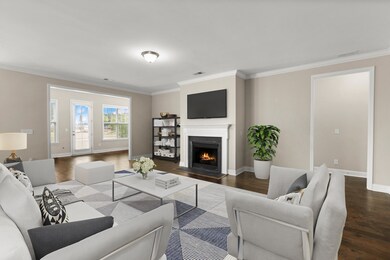 Virtually staged Living room