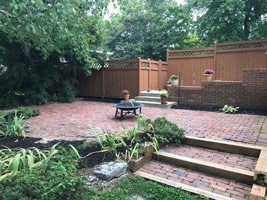 Brick Fire Pit area