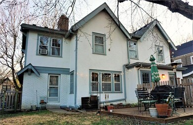 Back of home featuring fun party deck, and private