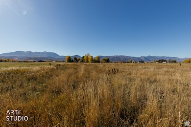 View of mountain background with rural landscape