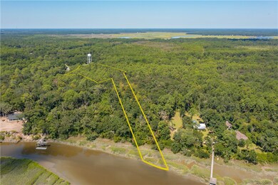 Yellow Boundary Overview of Entire Property facing West