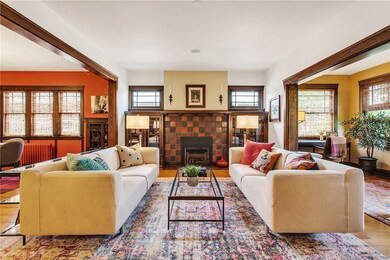 The living room really sets the stage with the Art