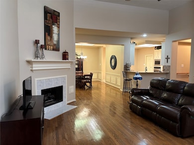 The home has a spacious open floor plan.