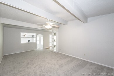Enter into the first living area as you enter from
