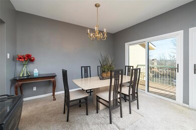 Separate dining area