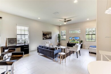 Family Room with French Doors to Covered Lanai