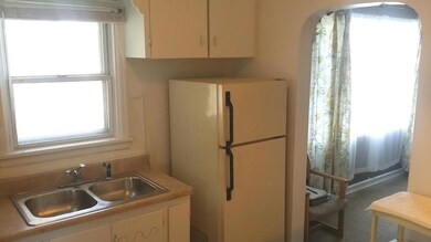 Kitchen refrigerator and sink area