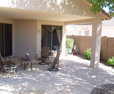Covered and open back patio areas