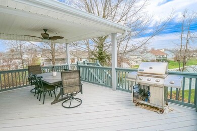 Large 19x11 deck w a gate and stairs to the yard a