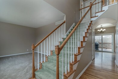 Foyer with stairs