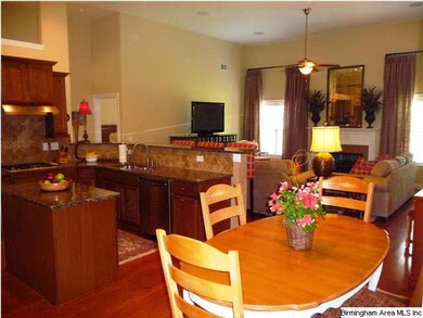 Great open floor plan.  Kitchen and breakfast area