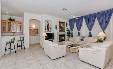 Wet Bar and Living Area