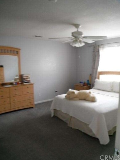 Master bedroom facing east with large walk in clos