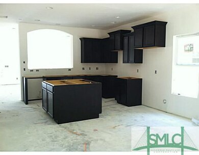 Kitchen. Granite counters being installed