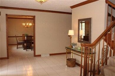 The foyer flows to formal and informal areas of th