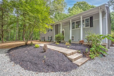 Beautifully landscaped front of the home.
