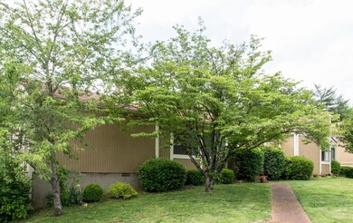 Winding sidewalk to front door