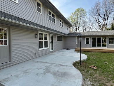 New concrete patio