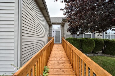 Ramp to front door for handicap accesscible