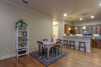 Dining area large enough for a good size table and