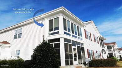 Balcony with upgraded windows