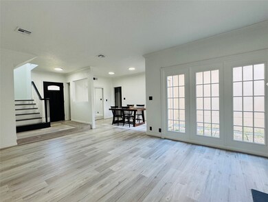 Living room and dining area