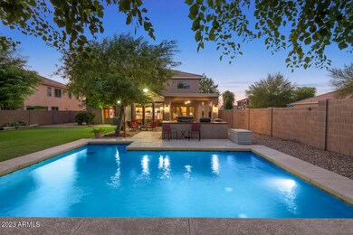 Pool back of home