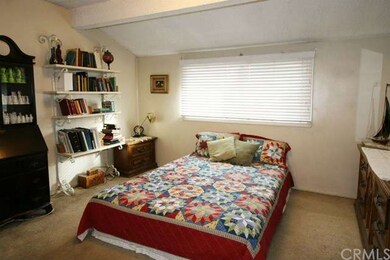 Master bedroom with attached bathroom. 