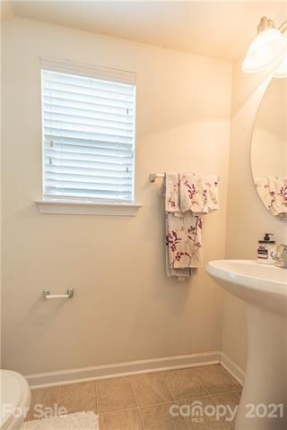 Living area half bath