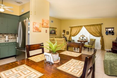 Dinette with views of living and kitchen